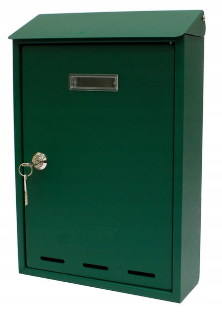 Verotech - Groene Brievenbus - Staal - Epoxy - 330x220x70mm
