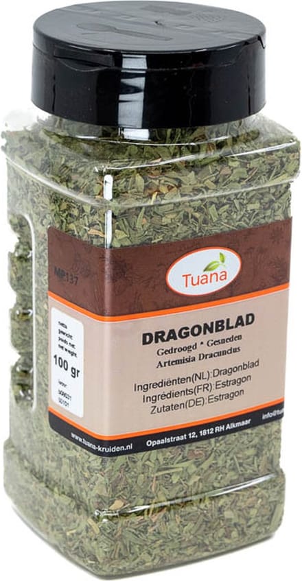 Tuana Kruiden - Dragon Blad Gesneden / Tarragon - Strooibus 40 Gram - Tuanashop - MP-D-0010