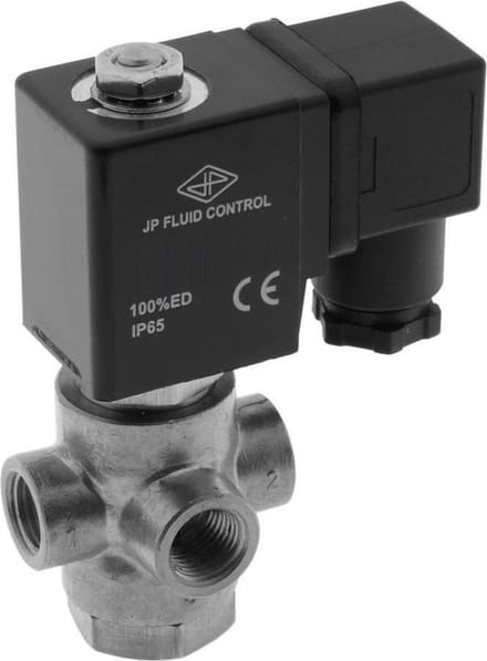 Magneetventiel TP-DA 1/4'' 3/2 Weg NC RVS EPDM 0-2bar 24V DC - TP-DA014S040E-024DC