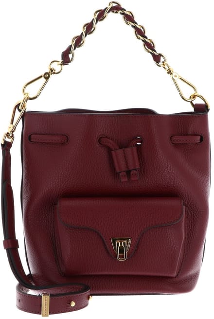 COCCINELLE Leren schoudertas Beat Generatio Bucket Bag Ribes (rood)paars