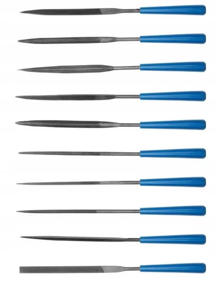 HOGERT Naaldvijlen Set 10 Stuks - Precisiewerk Metaal, Glas, Hout