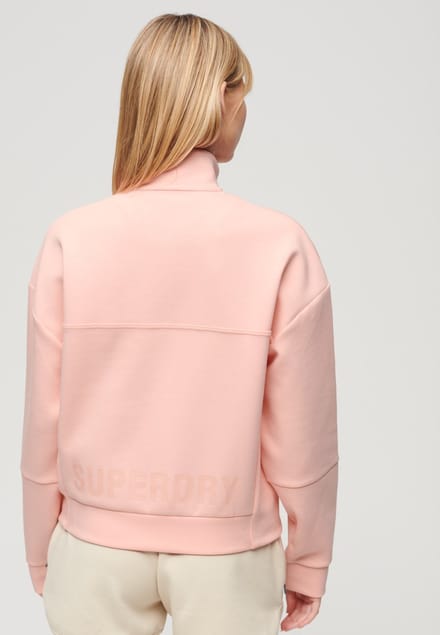 Superdry - Sport Tech Relaxed sweatshirt met halve rits - Dames - Truien