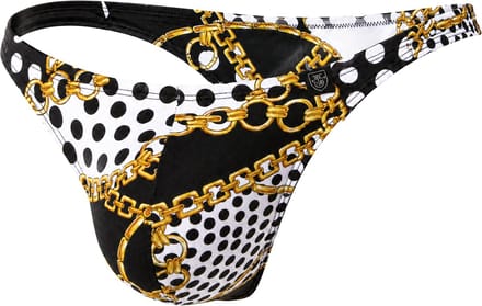 TOF Paris Baroque Swim Thong Black - MAAT M - Heren Zwemstring - Zwem String voor Man - Mannen Thong