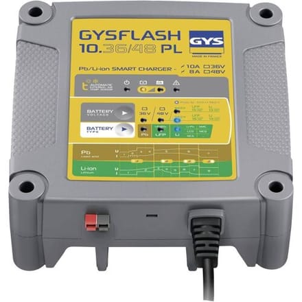 GYSFLASH 10.36/48 PL 027060 Druppellader 36 V, 48 V