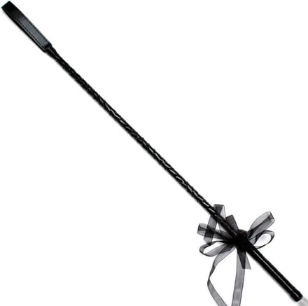 Smart Moves - Paardrijzweep met Strik - 65 cm - Zwart