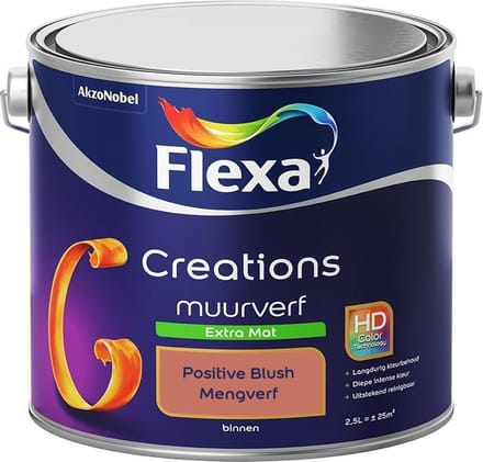 Flexa - Creations Muurverf Extra Mat - Positive Blush - Mengverf - 2,5 L