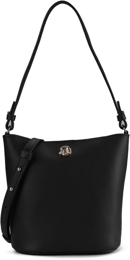 Coccinelle Nikla - Schoudertas 20 cm (noir/cognac)