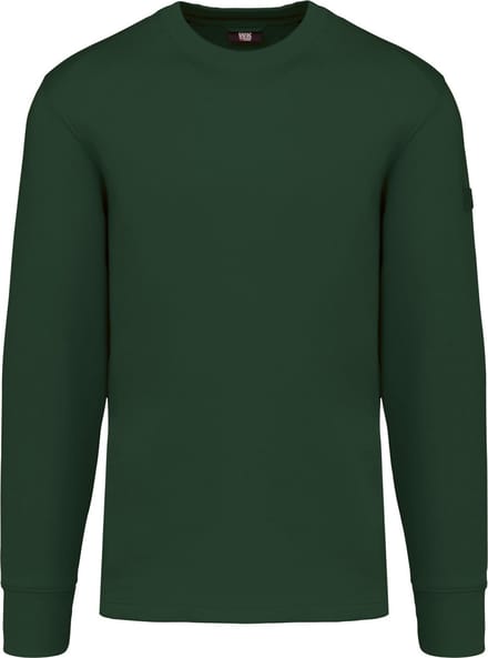 WK. Designed To Work Sweater ingezette mouwen WK4001 - Forest Green - S
