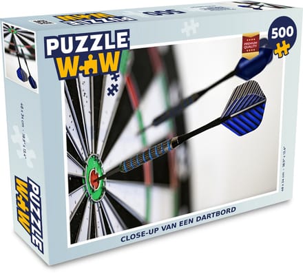 Puzzel Close-up van een dartbord - Legpuzzel - Puzzel 500 stukjes