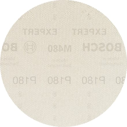 Bosch Accessories EXPERT M480 2608900675 Schuurnet voor excentrische schuurmachine Ongeperforeerd Korrelgrootte (num) 180 (Ø) 125 mm 5 stuk(s)