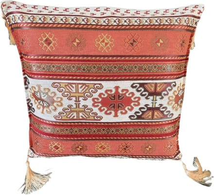 Kussenhoes 43x43 cm | Authentieke Turkse Motieven | Luxe Chenille Stof