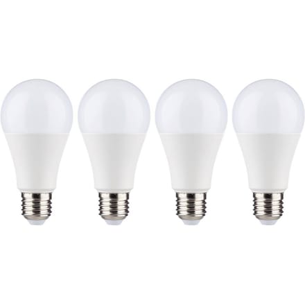 Müller-Licht LED lamp E27 12W 2.700K opaal in 4 per pak