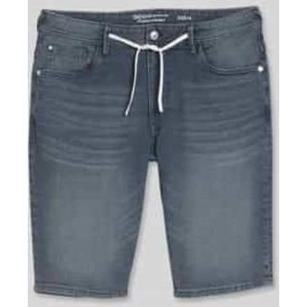 regular fit korte jeans van katoenmix