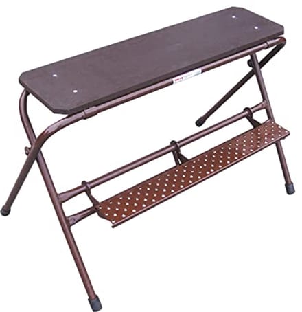 Opklapbare opstap van 68 cm - Universele trapladder en werktafel met antislip