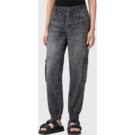 AllSaints Selma Trouser Illusion Black Taglia: 8 | Pantaloni cargo Outlet | Donna | Nero