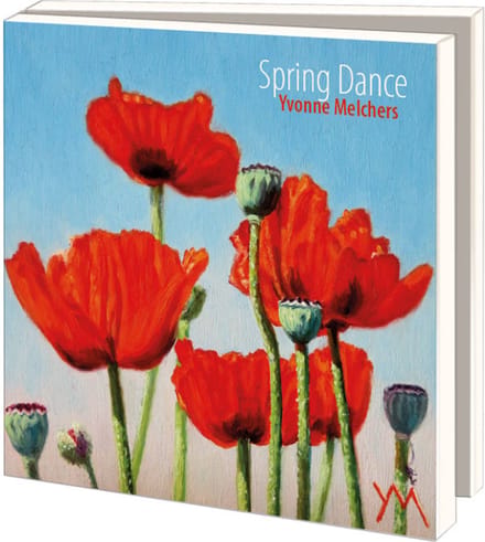 Kaartenmapje met env, vierkant: Spring dance, Yvonne Melchers