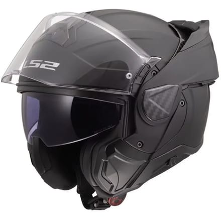 LS2 FF910 Advant II systeemhelm solid glans zwart - Maat S