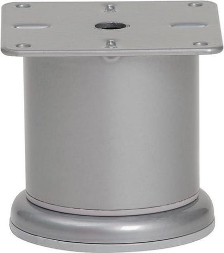 FLE - Stalen meubelpoot grijs rond ø 6 cm en hoogte 6,8 cm