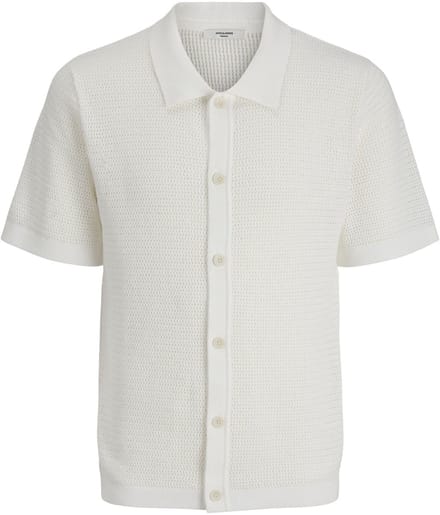 Jack & Jones Premium Gebreide overhemd Effen Gebreide overhemd