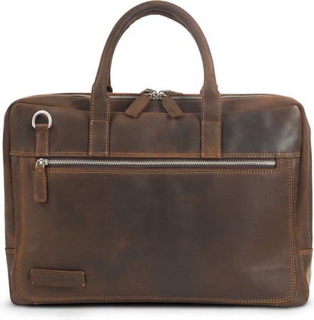 Plevier Coventry laptoptas 16 inch bruin.