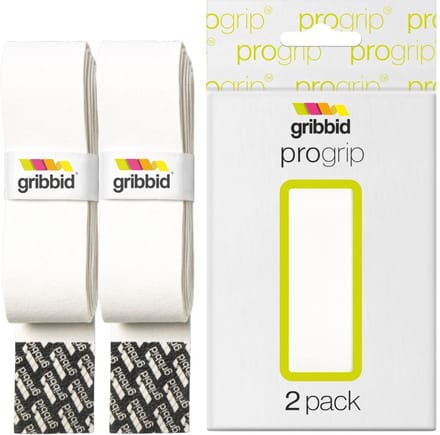 Gribbid Progrip - Hockeystick Grip - Zeemgrip - The Original Dutch Chamois - 2pack Wit