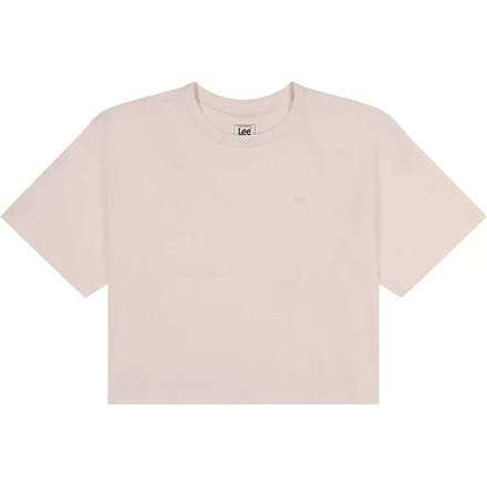 Lee Boxy Cropped T-shirt Met Korte Mouwen Roze S Vrouw