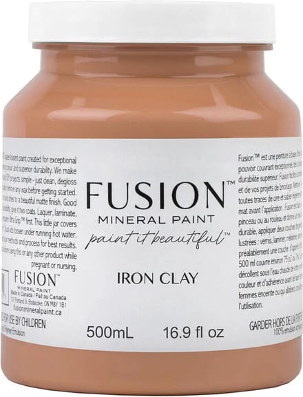 Fusion Mineral Paint - Acryl - Meubelverf - Terracotta- Iron Clay - 500 ml