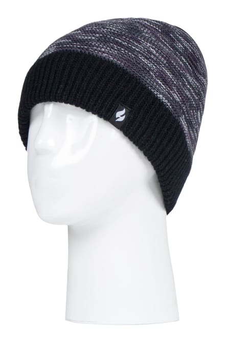 Heat Holders - Thermische gebreide damesmuts voor de winter - Zwart
