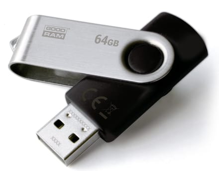 Goodram 64GB USB 2.0 64GB USB 2.0 Type-A Zwart, Zilver USB flash drive