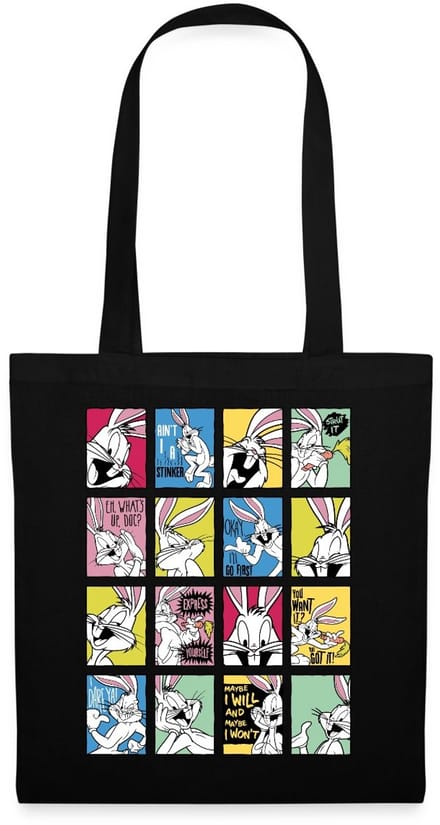 Looney Tunes Bugs Bunny Tiles Tas Van Stof Schoudertas