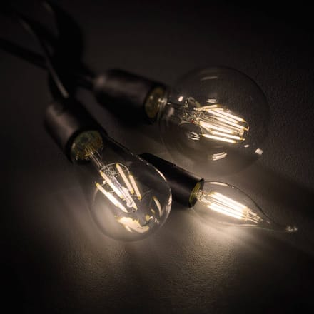 Trio Lighting LED filament lamp E27 8W Switch dimmer, 2.700K