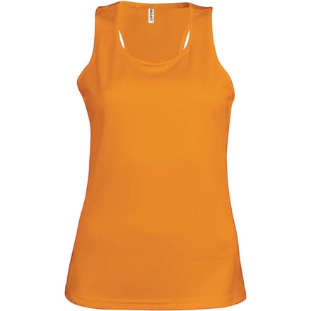 Damessporttop overhemd 'Proact' Oranje - S