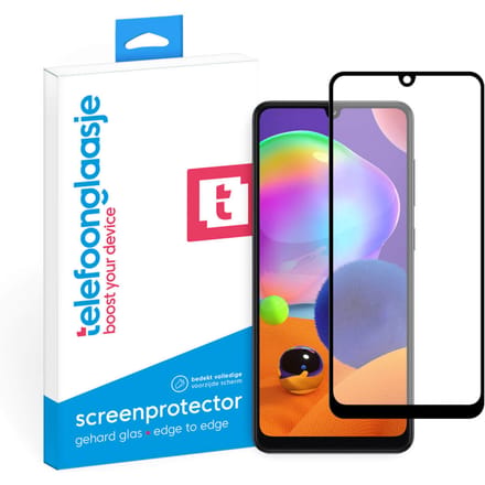 Samsung Galaxy A31 screenprotector gehard glas Edge to Edge