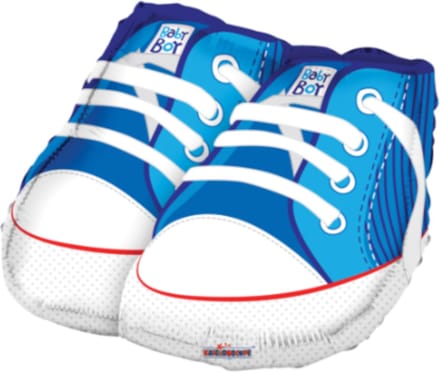 Folieballon - Babyschoenen - Blauw - Shape - 45cm - Zonder vulling