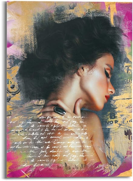 Plexiglasschilderij Glamour Lady - 70 x 50 - Acrylglas - REINDERS