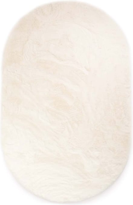 Vloerkleed ovaal hoogpolig - Comfy plus wit 200x300