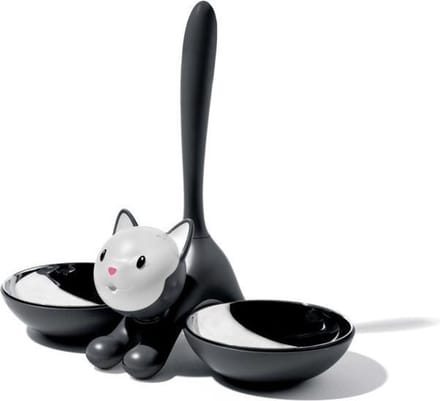 Alessi Tigrito Voerbakje Kat - Zwart