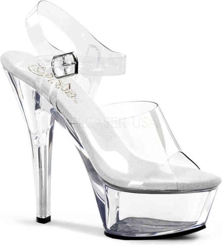 EU 42,5 = US 12 | KISS-208 | 6 Spike Heel P/F Sandal