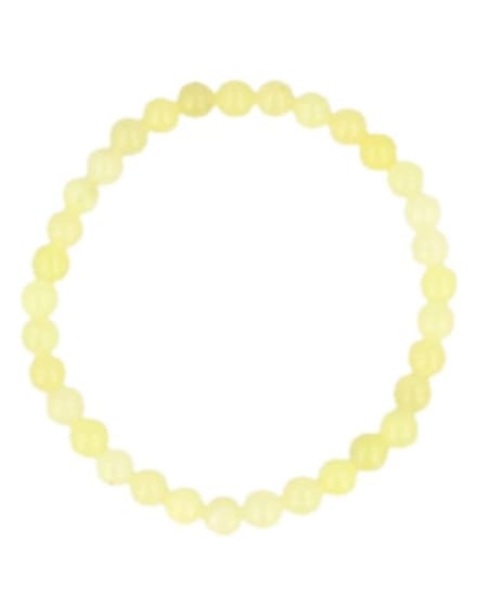 Kralen kinderarmbandje 4 mm Jade olijf