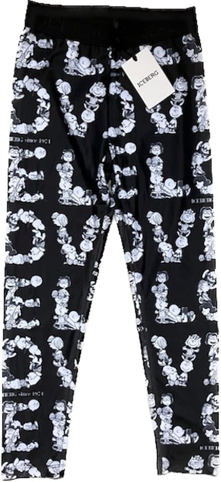 Iceberg legging peanuts maat 128/134 zwart/wit