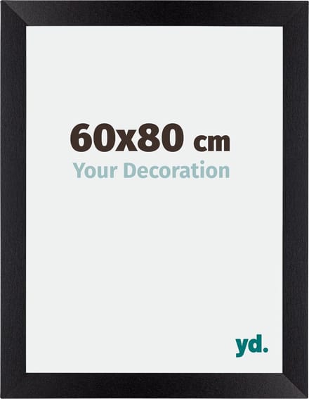 Your Decoration - Fotolijst 60x80 cm - MDF - Zwart Mat - Mura