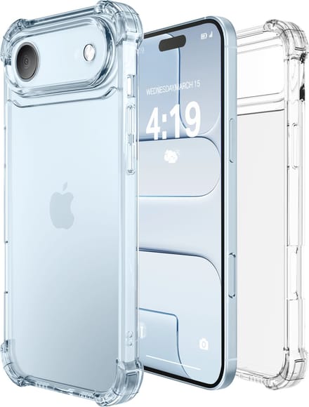 Hoesje - geschikt voor Apple iPhone 17 Air - Transparant - siliconen - backcover - shock proof