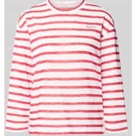 Regular fit T-shirt van katoenmix