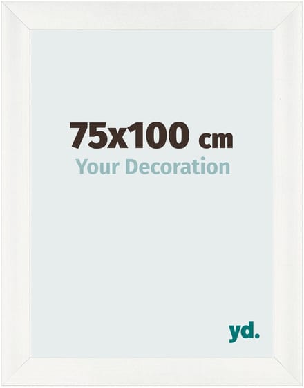 Your Decoration - Fotolijst 75x100 cm - MDF - Wit Geveegd - Pisa