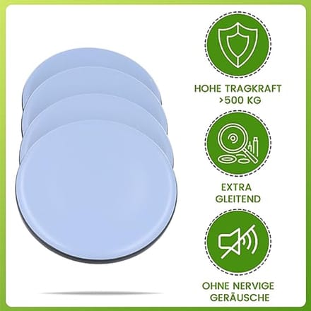 Onderkast Teflon Glijders voor Zware Meubels - 4 Stuks 65 mm