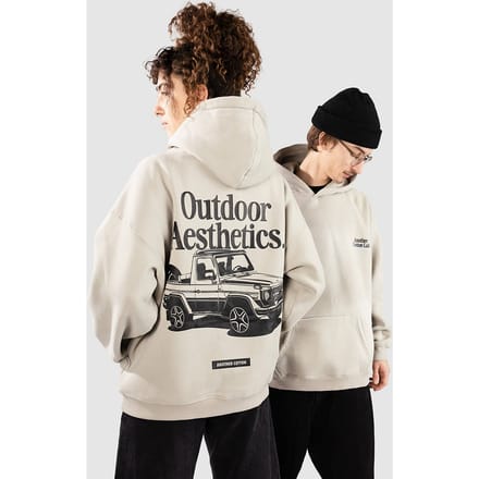 Another Cotton Lab Outdoor Aesthetics Washed Hoodie zwart