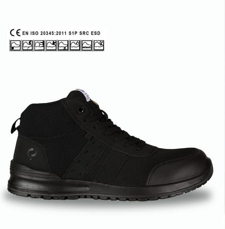 Quick Sprint Dark High QS0562 S1P - Zwart - 43