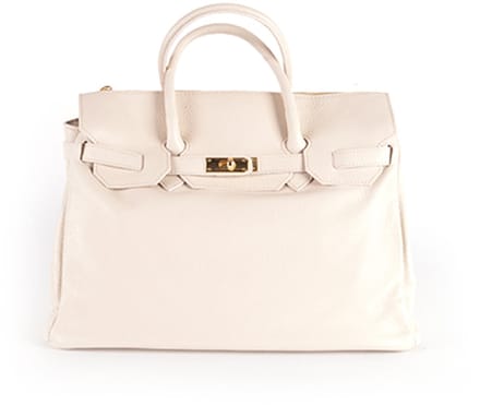 Giuliano lederen handtas Alberta - Dames - Made in Italy - Beige