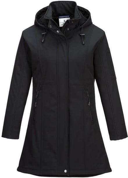 Portwest Carla Softshell Jack voor dames (3L) TK42 - Zwart - M