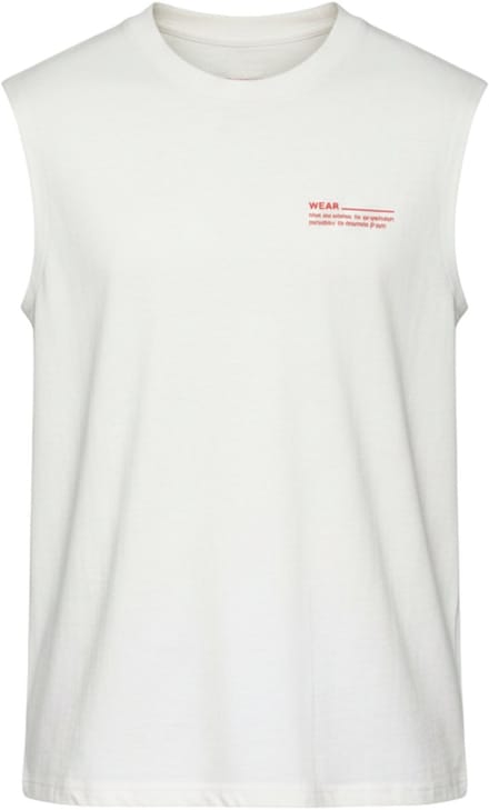 OMBRE Tanktop - Loose Fit - Katoen - Mouwloos Wit M